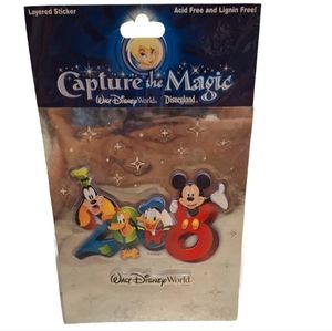 Disney Parks 2008 Walt Disney World Layered Sticker Mickey & Pals NEW